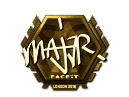 Pegatina | MAJ3R (dorada) | Londres 2018