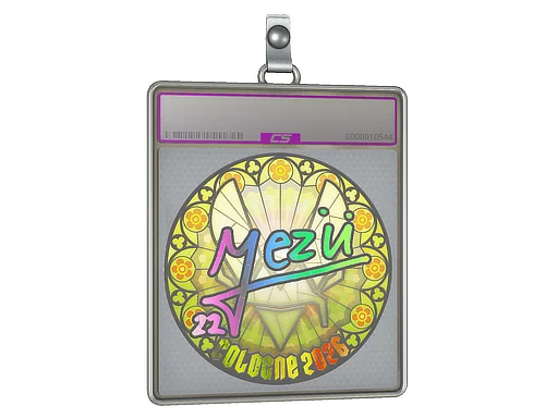 Placa de pegatinas | mezii (holográfica) | Colonia 2026